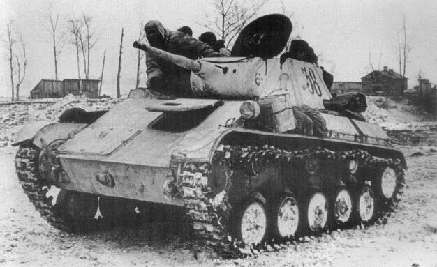 T-70 proti Panterům a Tygrům