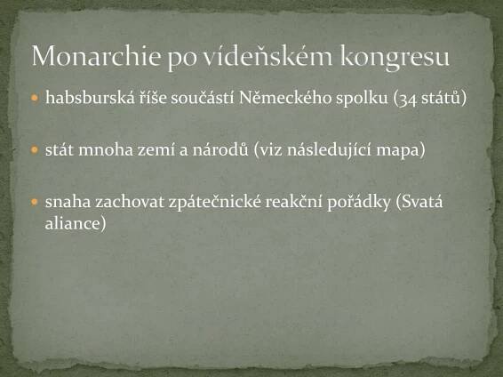 PPT - Habsburská monarchie v 1. polovině 19. století PowerPoint Presentation - ID:5021520
