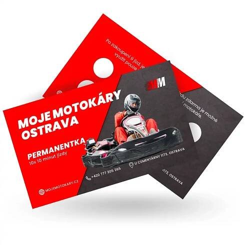 Permanentka na motokáry