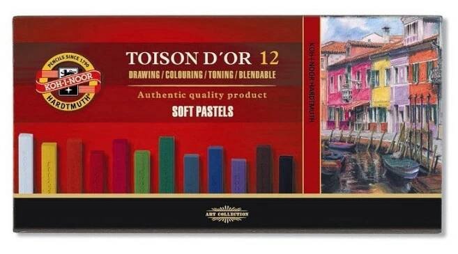 Suché pastely - Toison d ́or - soft pastel - hranaté 12