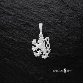 Stříbrný přívěsek český lev - Galleon Bay - Šperky pro muže