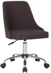 Kancelářská židle EDIZ - hnědá/chrom