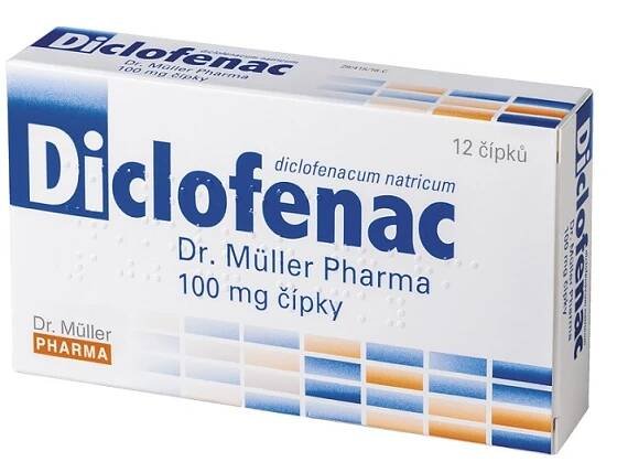 DICLOFENAC DR. MÜLLER PHARMA 100MG čípek 12 - skladem