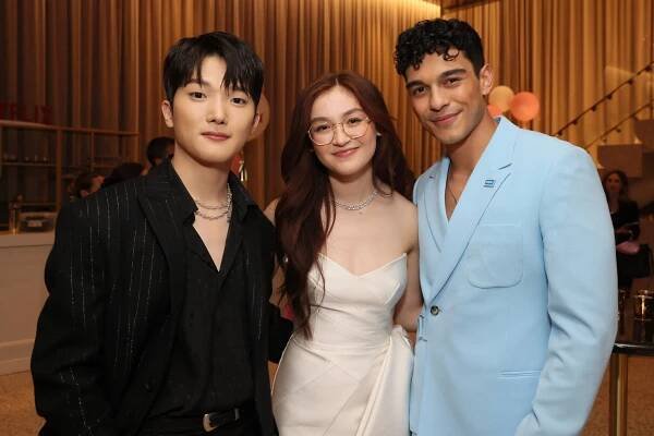 XO, Kitty - Season 1 - Z akcí - XO, Kitty Los Angeles Premiere at Netflix Tudum Theater on May 11, 2023 in Los Angeles, California - Minyeong Choi, Anna Cathcart, Anthony Keyvan