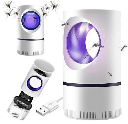 Insekticidní lampa proti komárům, muchám, hmyzu, elektrická UV past, silná