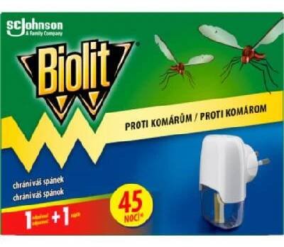 BIOLIT elektrický odpařovač tekutý 45 nocí + NN proti komárům