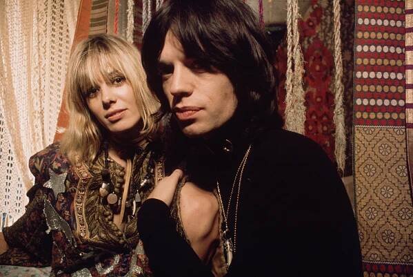 Anita Pallenberg and Mick Jagger in Performance