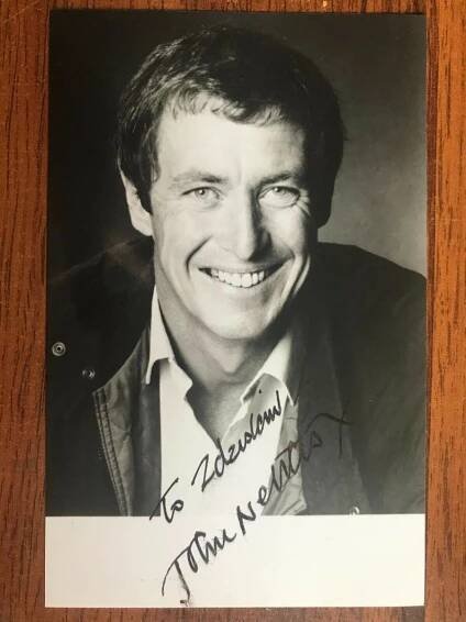 John Nettles Herec. Fotografie,vlastnoručně podepsaný autentick