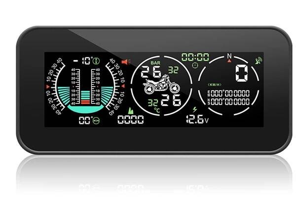 x  Palubní DISPLEJ  4,2" LCD, GPS měřič rychlosti, TPMS (kontrola tlaku v pneu) pro motocykl