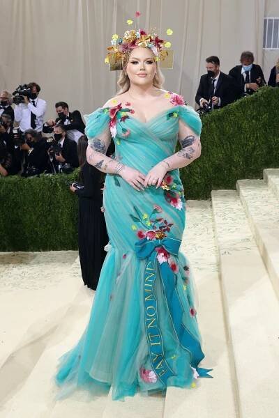 Nikkie de Jager attends the 2021 Met Gala benefit "In America: A Lexicon of Fashion" at Metropolitan Museum of Art on Sept 13, 2021, in New York City