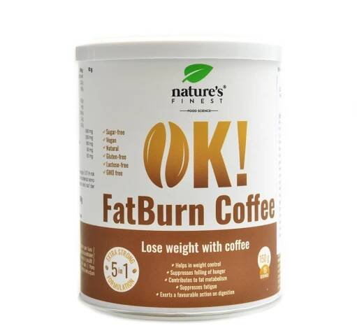 Nutrisslim Nature's Finest OK! Fat Burn 150 g káva od 299 Kč