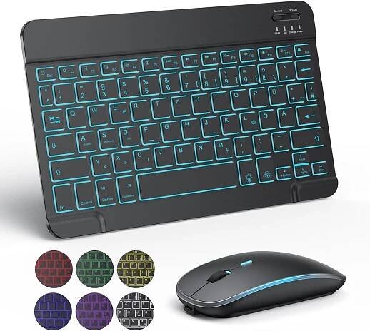TECURS - Sada bezdrátová klávesnice QWERTZ a myš - Příslušenství k PC