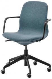 LÅNGFJÄLL Konferenční židle s područkami - Gunnared modrá/černá