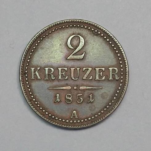 Franz Josef - 2 kreuzer 1851 A