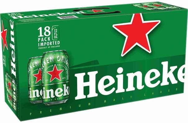 Heineken 18-Pack Cans