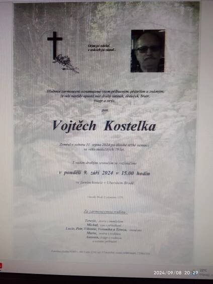 Odešel Patriot Vojta Kostelka | Uherskobrodští Patrioti