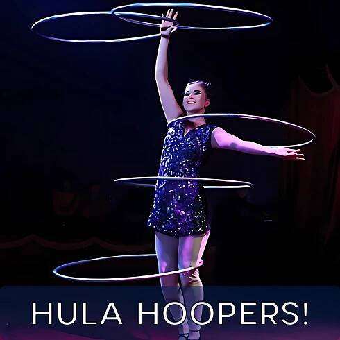 Circus Hula Hoopers for SWFL Events Naples Fort Myers Marco Island Cape Coral Florida