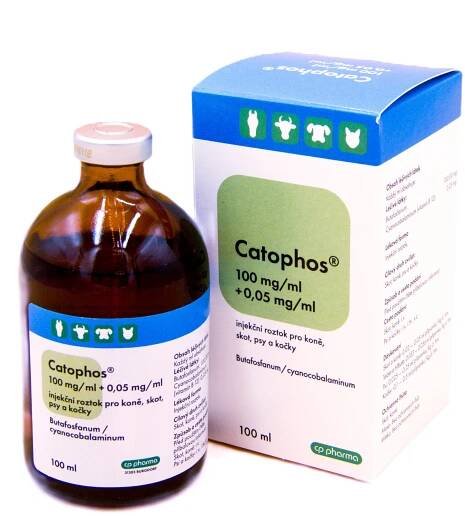 Catophos 100 mg/ml + 0,05 mg/ml injekční roztok pro koně, skot, psy a kočky