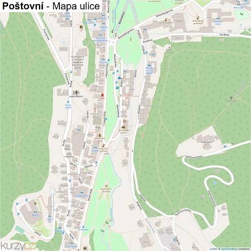 Poštovní - mapy | Kurzy.cz