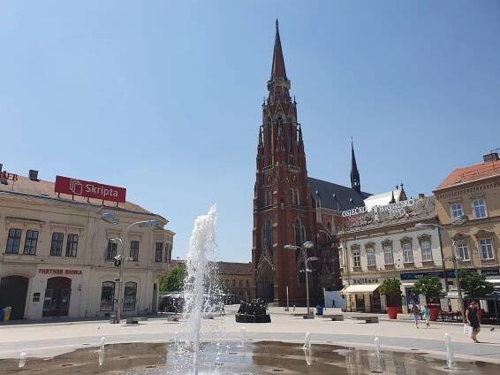 Sightseeing in the Main Square in Osijek