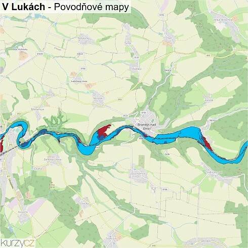 V Lukách - mapy | Kurzy.cz