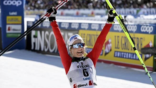 Johaug takes win in 50km mass start ahead of Norwegian team-mate Slind