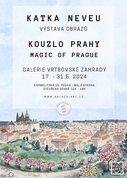Kouzlo Prahy - výstava obrazů Katky Neveu