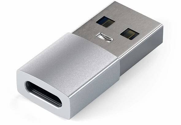 Satechi Aluminum Type-A to Type-C Adapter - Silver