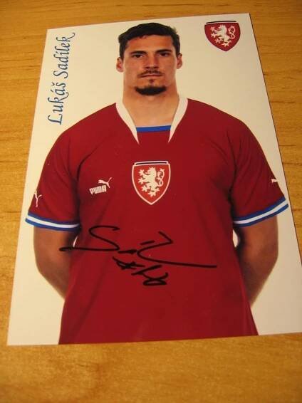 # # # Lukáš Sadílek - fotbal - ČR - orig. autogram