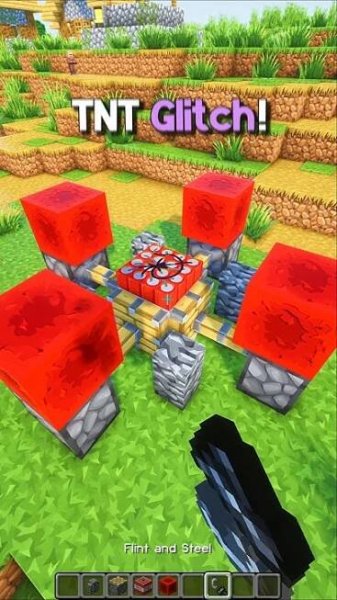 Minecraft TNT Glitch (Vem No Pique) #shorts #minecraft
