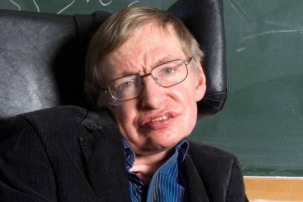 Professor Stephen Hawking, British theoretical physicist. Photographed at the Centre for Mathematical Sciences, University of Cambridge