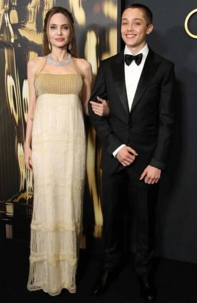 Angelina Jolie and Knox Jolie-Pitt