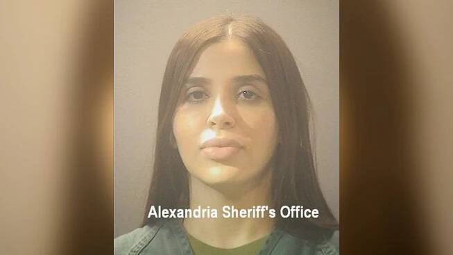 Alexandria Sheriff’s Office via Getty Images Emma Coronel Aispuro,poses for a mug shot