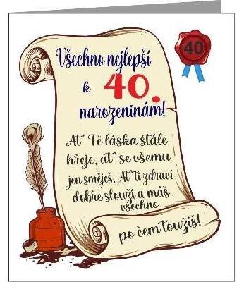Vtipné přání k 30 narozeninám v ornamentu