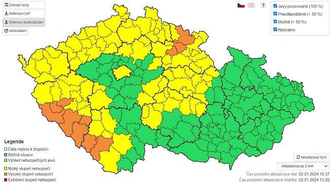 Nová výstraha před povodněmi. Na Šumavě se čekají výrazné vzestupy řek