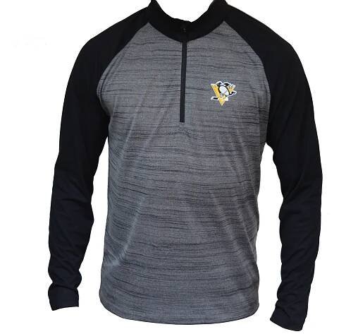 CCM Mikina Level Wear NHL Vandal 1/4 Zip Midlayer SR, Senior, XL, Pittsburgh Penguins
