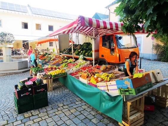 Wochenmarkt der Stadt Freyung Touristinformation Freyung Bayerischer Wald