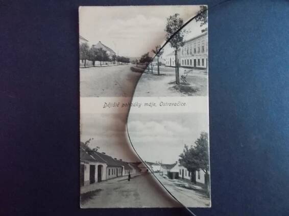 Brno venkov Ostrovačice Dějiště Pohádky máje K.H.Mácha filatelie - Pohlednice místopis