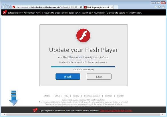 Remove the Fake Flash Player Update PopUp