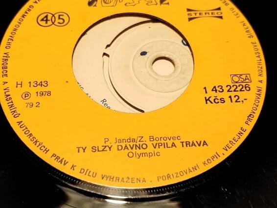 SP Olympic - Ty Slzy Dávno Vpila Tráva / Sprcha - LP / Vinylové desky
