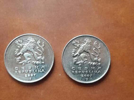 5 Kc rok 2007 2 kusy dle CNB pouze 23 000 kusu