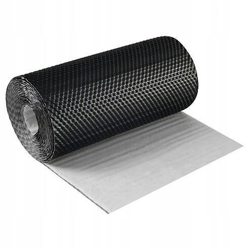 HLINÍKOVÁ KOMÍNOVÁ PÁSKA PRO ZPRACOVÁNÍ KOMÍNA 3D RAL 9005 290 mm ČERNÁ DR