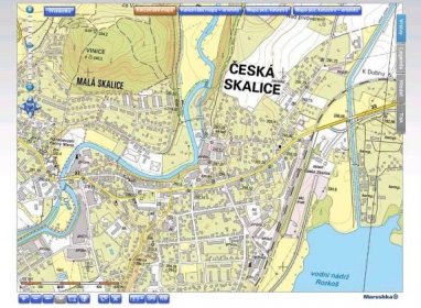 Základní mapa České republiky v&nbsp;aplikaci Marushka