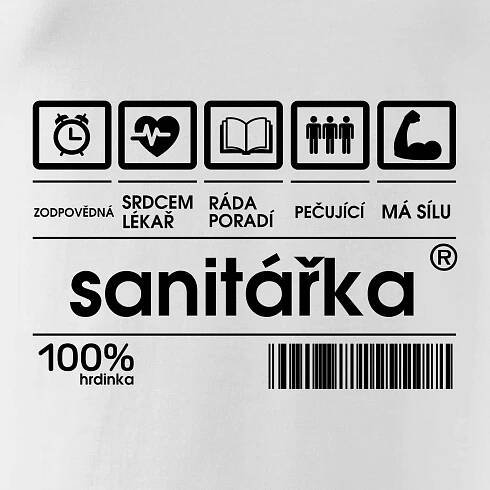 Čárový kód sanitářka - Tílko triumph