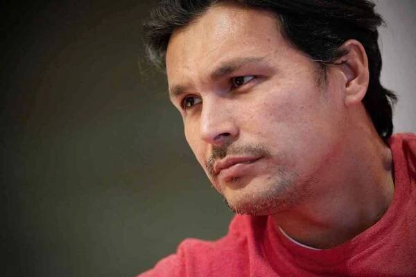 John Woods / Winnipeg Free Press
Adam Beach talks about about new ventures Bandwidth and Adam Beach Film Institute in Winnipeg.