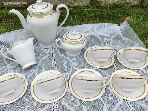 servis porcelánový z 1.pol. 19 stol. kompletní - Plzeň, Jižní Předměstí - Bazar