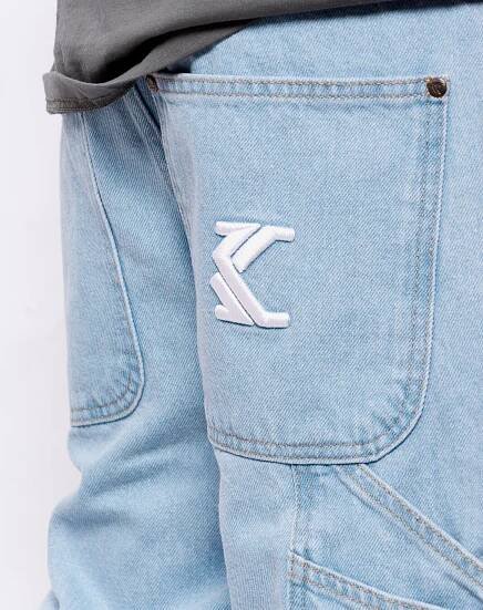 Džíny Karl Kani - KK Retro Baggy Workwear Denim light blue - Snapbacks