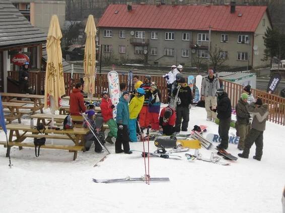 Karolinka zve snowboardisty na bigairbag i závod