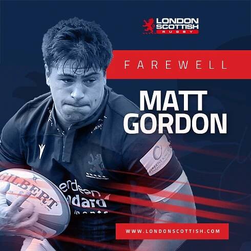 Matt Gordon to join Edinburgh - London Scottish Rugby
