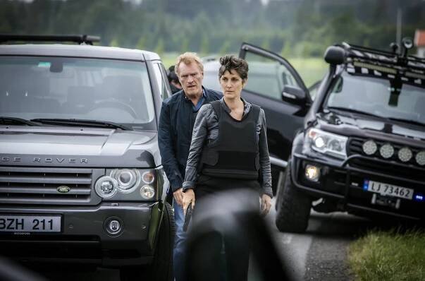 Wisting - Episode 4 - Z filmu - Sven Nordin, Carrie-Anne Moss